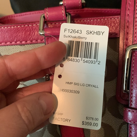 Coach signature satchel tote - Picture 2 of 8